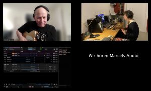 Test der Latenz beim gemeinsamen Musizieren über Internet 