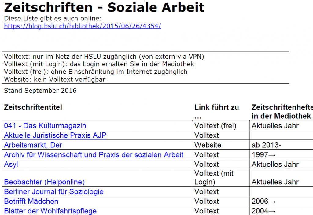 Neue Zeitschriften zur Sozialpädagogik und wie finde ich Zeitschriften