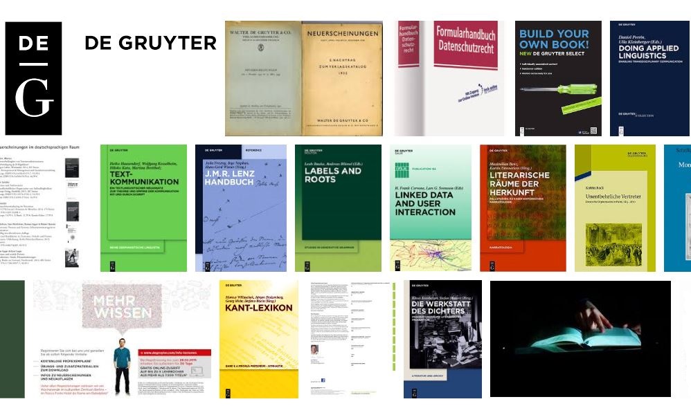 Neue E-Books von DeGruyter und Springer