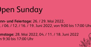 Sonntagsöffnungszeiten Frühling 2022