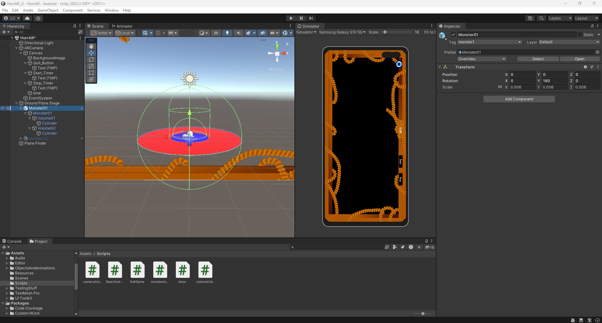 Studio Game 2 | HorrAR | Woche 4