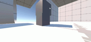 gravity following cube