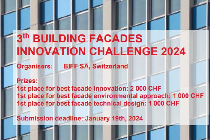 3th BUILDING FACADES INNOVATION CHALLENGE 2024