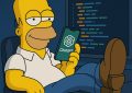 Homer Simpson als Softwareentwickler in einem Zukunftsszenario