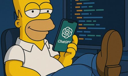 Homer Simpson als Softwareentwickler in einem Zukunftsszenario