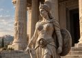 Bild von Athena, griechische Göttin der Weisheit und Stärke.