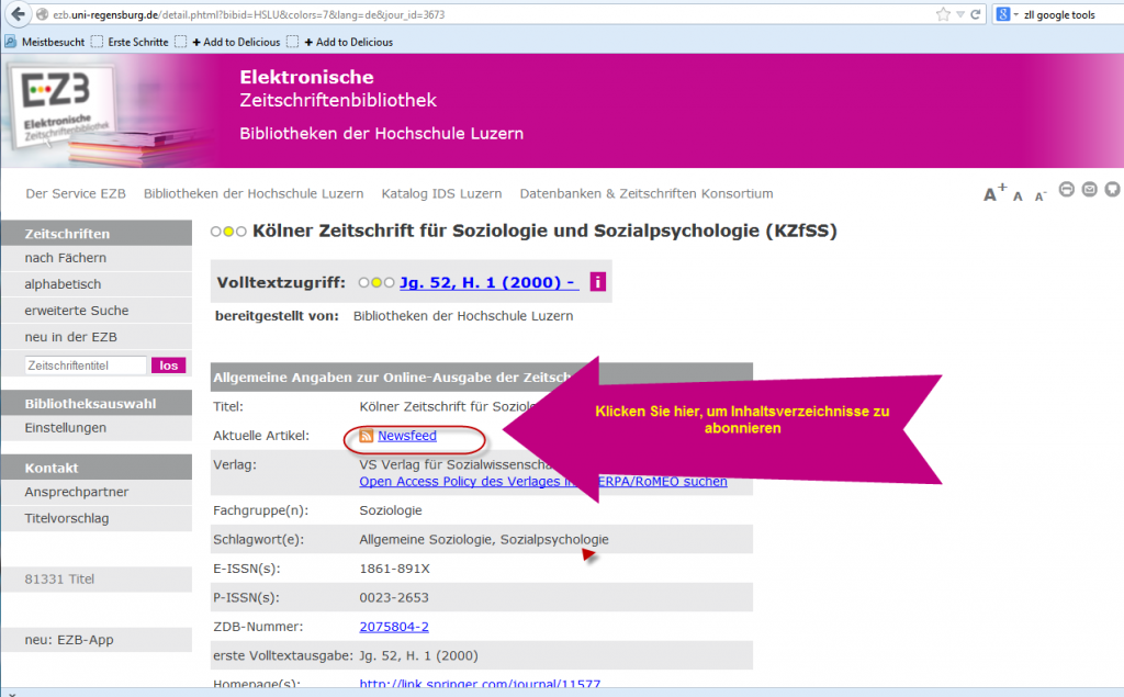 Elektronische Zeitschriftenbibliothek