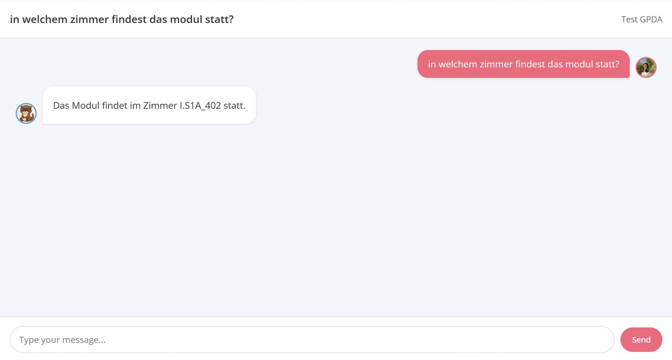 Ein Beispiel eines RAG-Chatbot