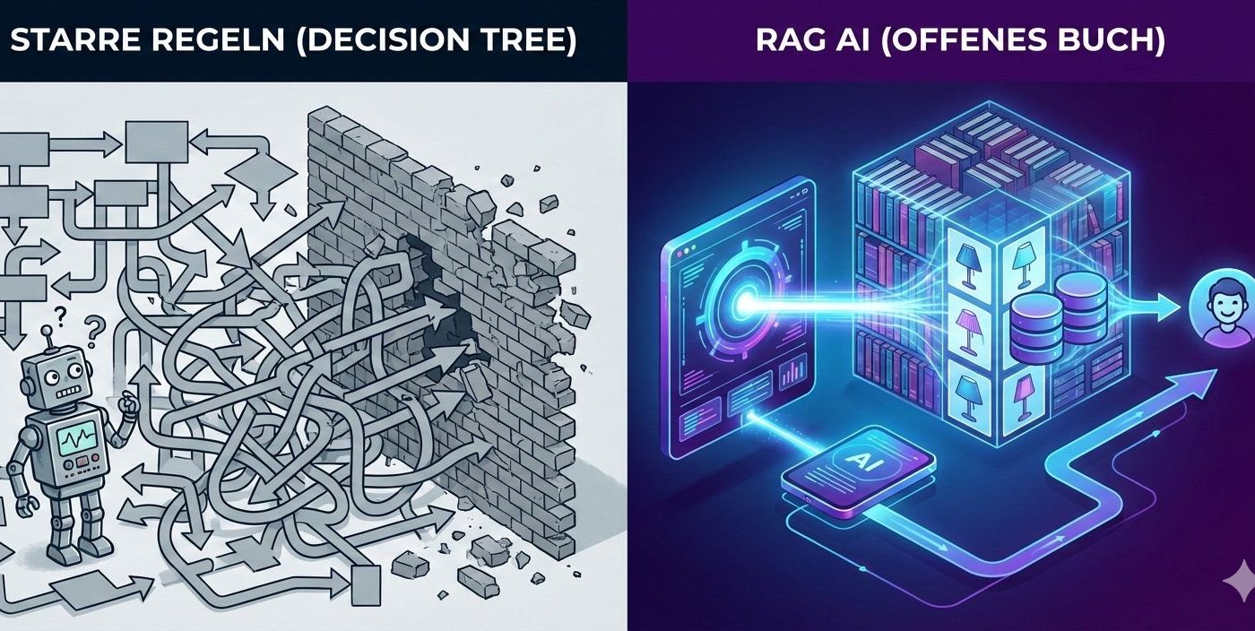 Vergleich zwischen Decision Tree und RAG