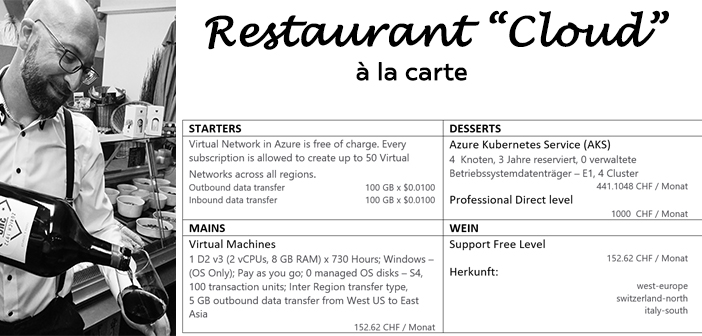 Titel Bild «all you can eat» versus «a la carte» im Cloud Umfeld