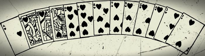 full deck of hearts