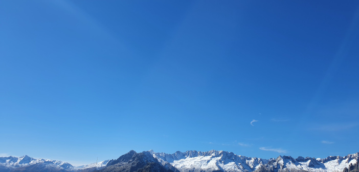 Saubere Luft über den Alpen