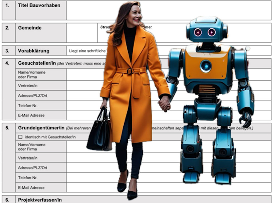 Mensch und KI: ein starkes Tem bei der Bearbeitung von Baugesuchen
