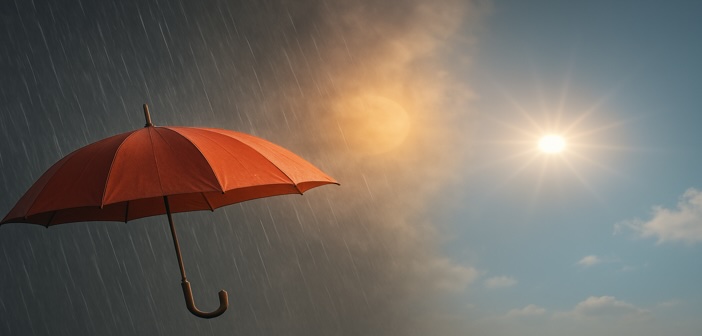 Vom Regen in die Sonne