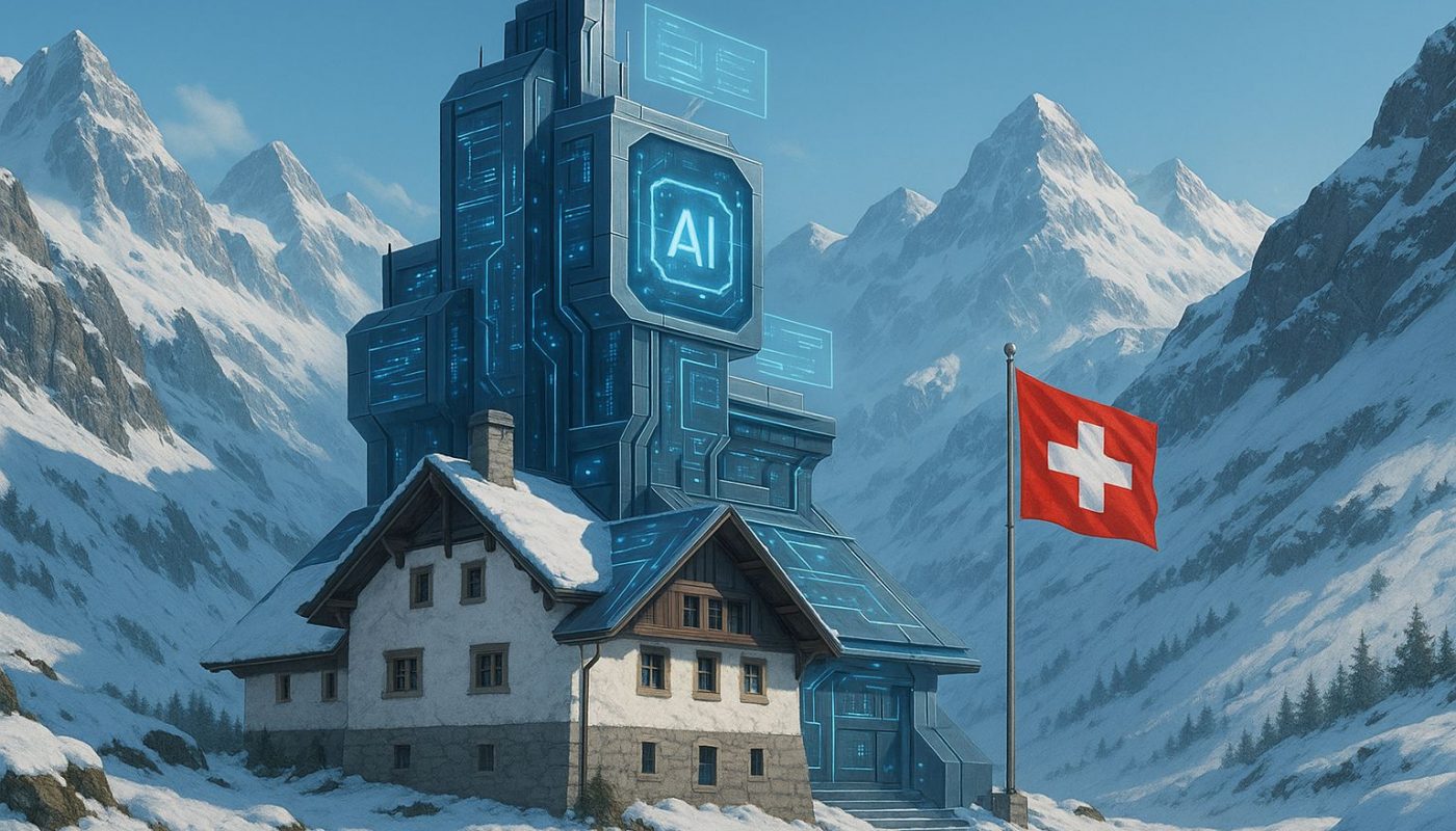 Schweizer KI Souveränität - Eine Fusion aus Traditionellem und Moderne.