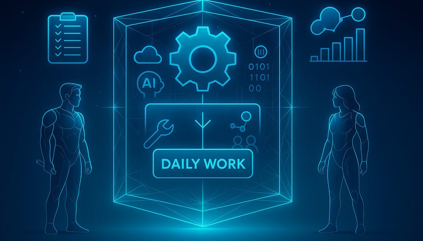 Titelbild Visualisierung Framework im Alltag (Quelle: AI generiert mit Copilot)