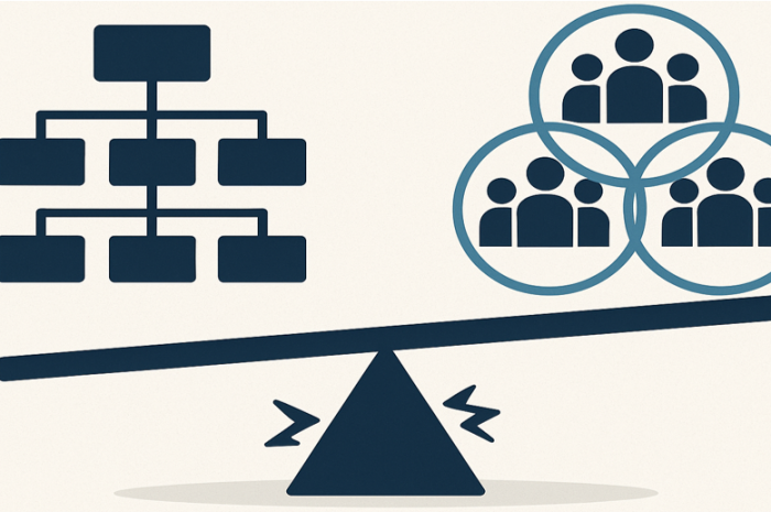 Agile Organisation: Spannungsfeld zwischen Hierarchie und cross-funktionalen Teams