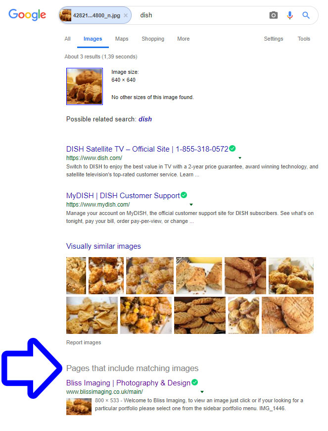 Google image Search results