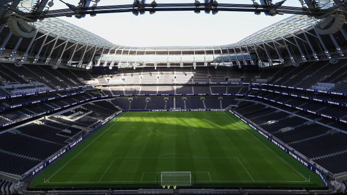 Inside Tottenham Hotspurs Stadium on a sunny afternoon