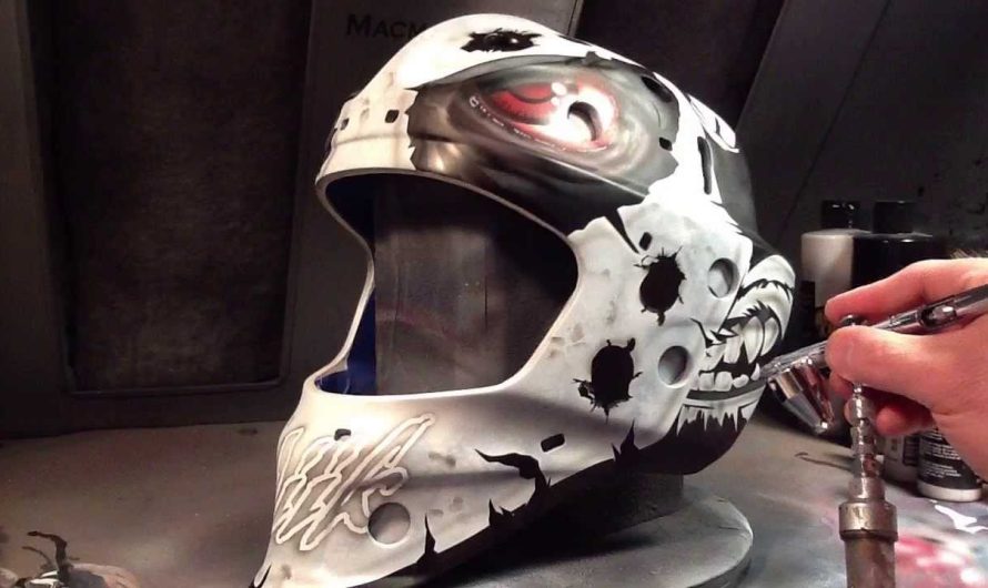 The Process of Painting a Goalie Mask
