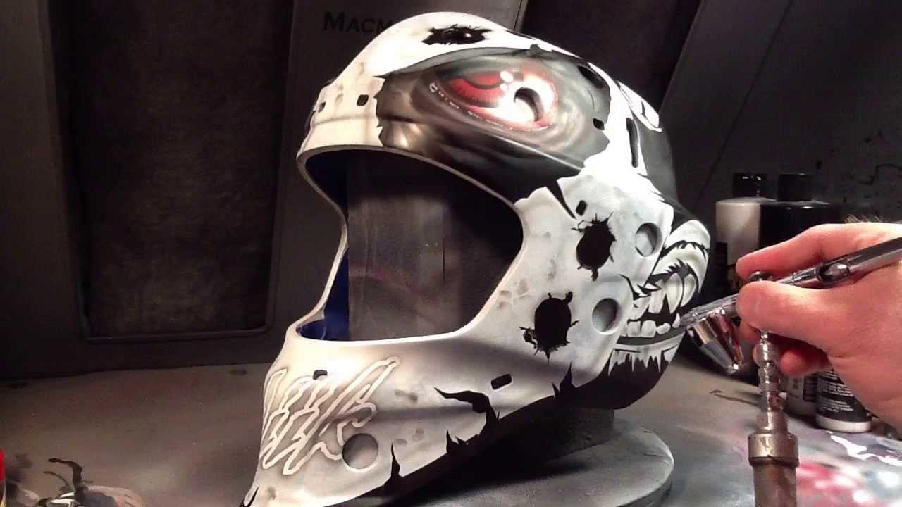 The Process of Painting a Goalie Mask – Major Online Business and