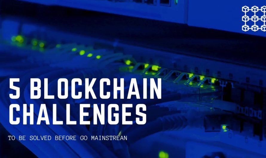 Infographics on Blockchain challenges and their solutions