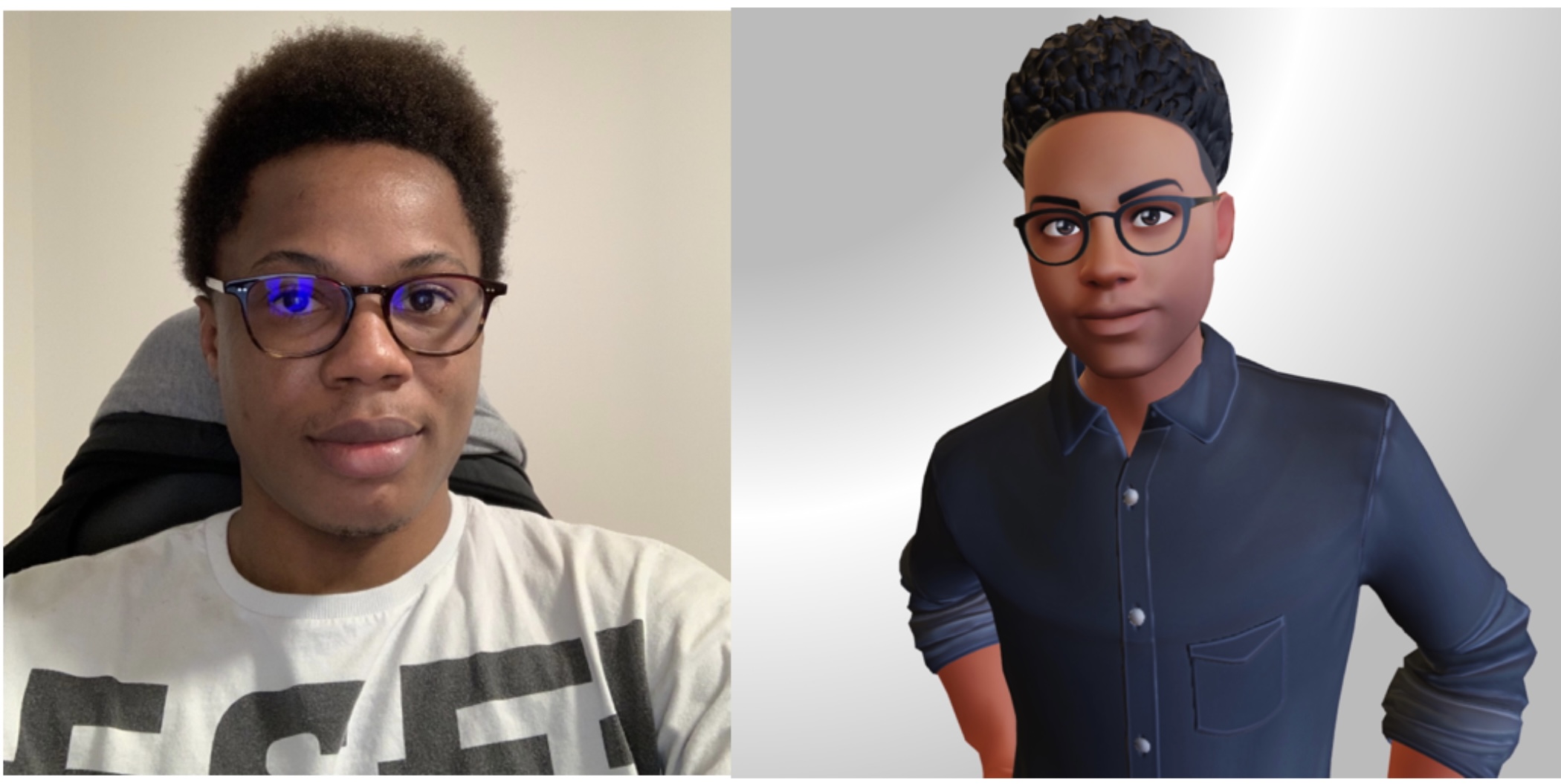 Turning self to virtual character 