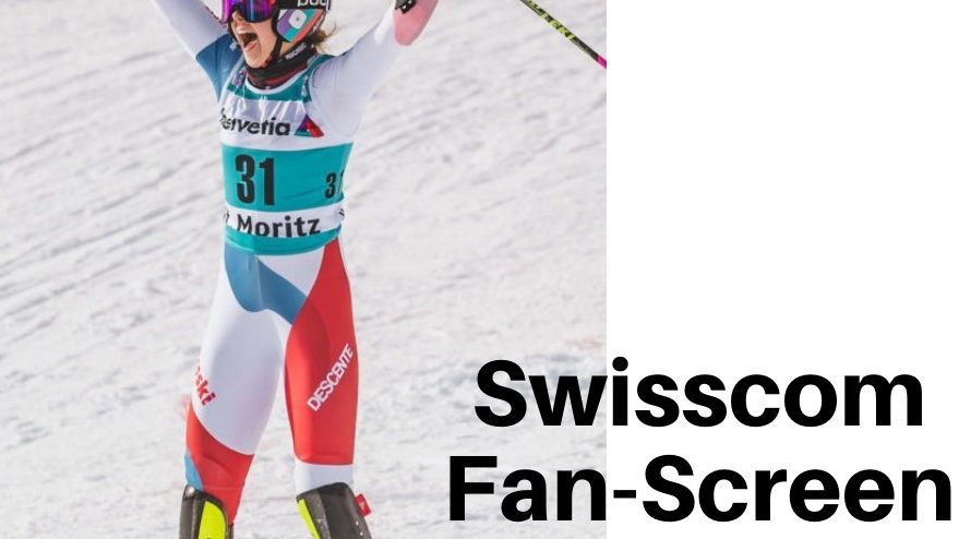 Swisscom Fan-Screen als digitale Sponsoring Aktivierung