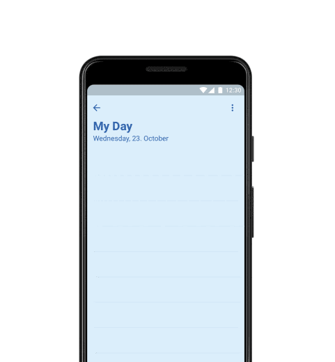 Adding suggested tasks to the «My Day» tab