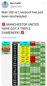Triplegameweek Manchester United