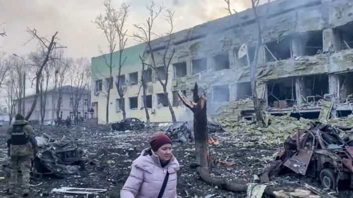 Bombing of the maternity hospital in Ukraine, Mariupol. 