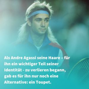 Andre Agassi mit Toupet