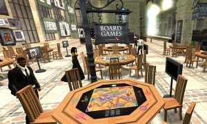 A game room created by the players to meet new people