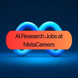 CTA with Meta in the background and AI Research Jobs at MetaCareers