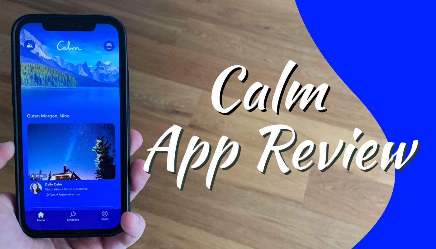 Thumbnail von Blog mit Meditations-App Calm auf Iphone