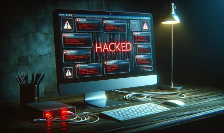 A computer that has just been hacked