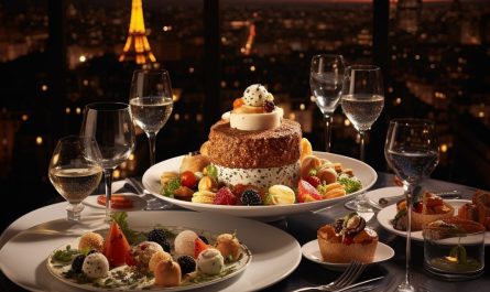Ai generated picture of international cuisine in Paris