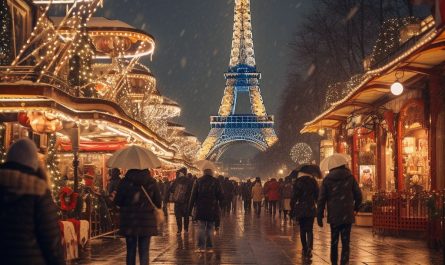 AI generated picture for christmas in Paris