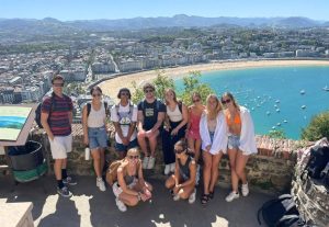 A group of friends from America spending a weekend in San Sebastian.