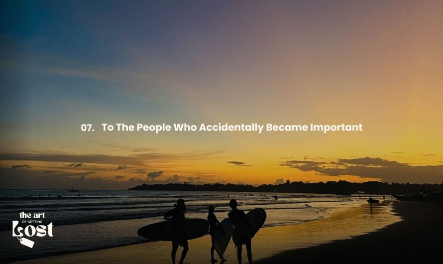07. To The People Who Accidentally Became Important