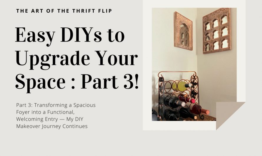 Easy DIYs to Upgrade Secondhand Finds: The Front Room Makeover