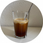 Tonic Water mixed with expresso results in a refreshing espresso tonic