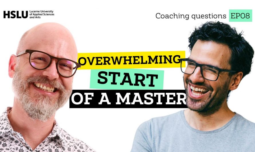 How to cope with the overwhelming start of a Master program and new life.