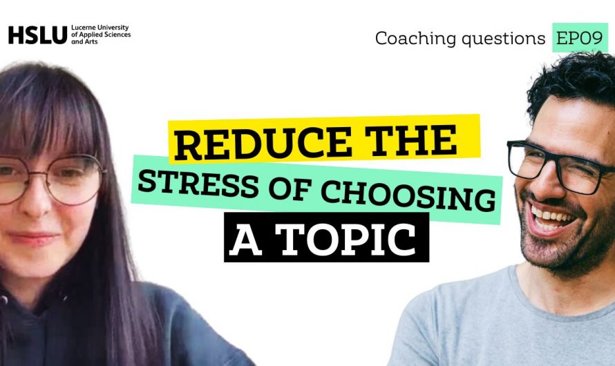 How to reduce the stress of choosing a topic for your master?