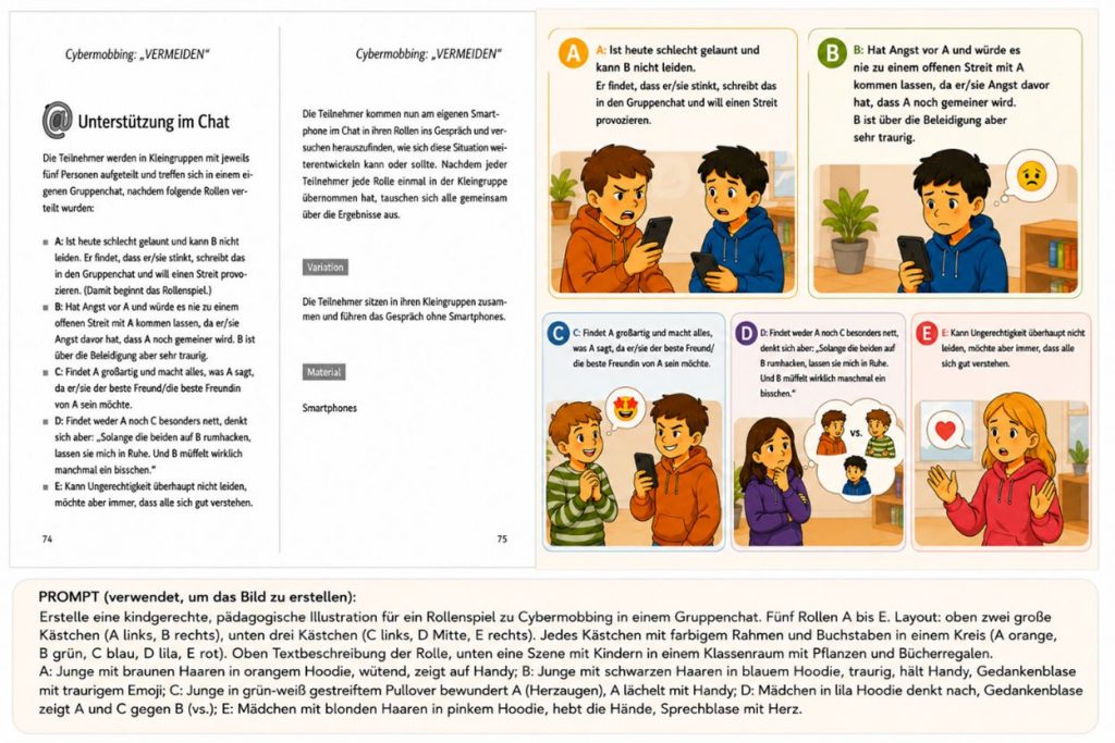Abb. 1: Von der Anleitung zur KI-Illustration (visualisiert mit ChatGPT am 24.05.2026)