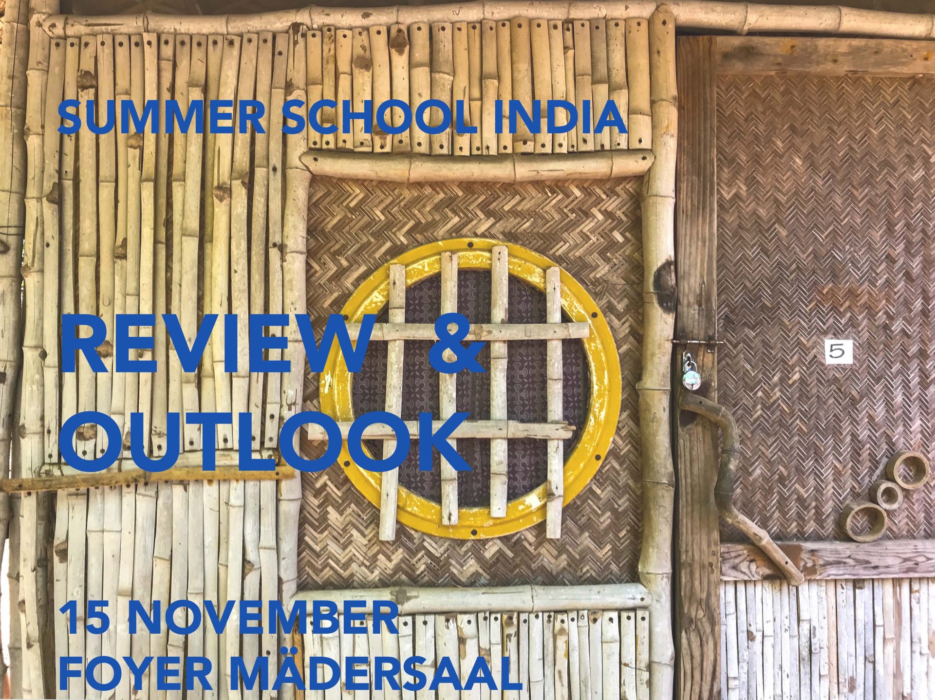Review  & Outlook  – 15Nov Foyer Mädersaal